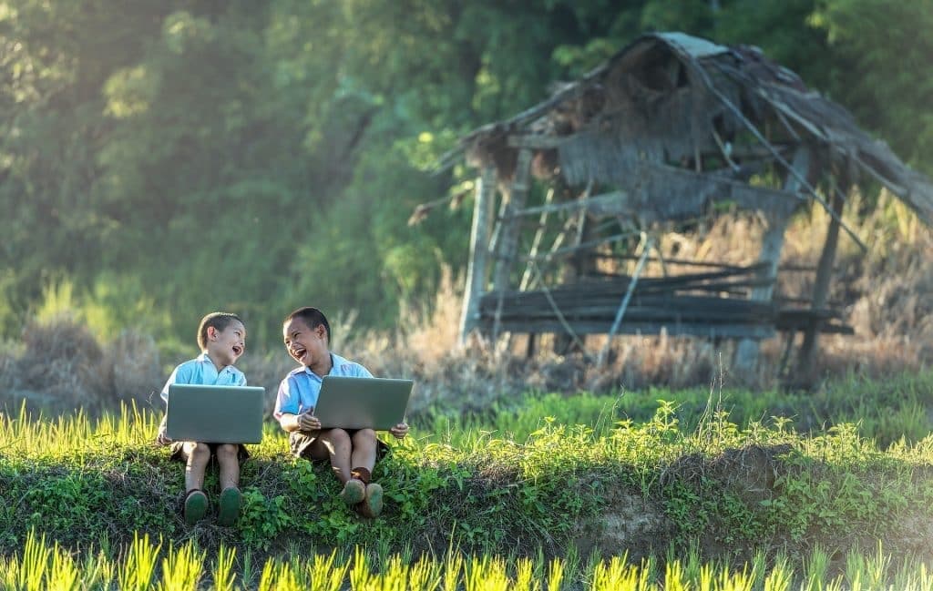 Aufbereitete Laptops aus dem Projekt „Aus alt mach neu“